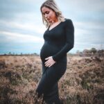 Black full sleeves Maternity wear