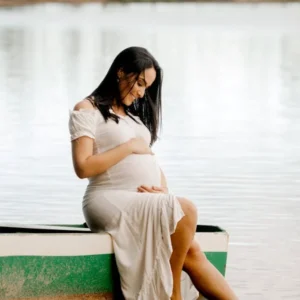 Off white maternity dress